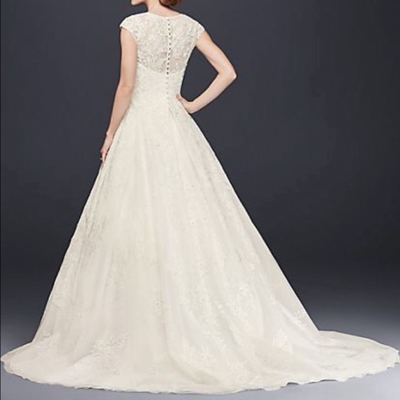 NWT Oleg Cassini CW748 Wedding Dress - Picture 3 of 14